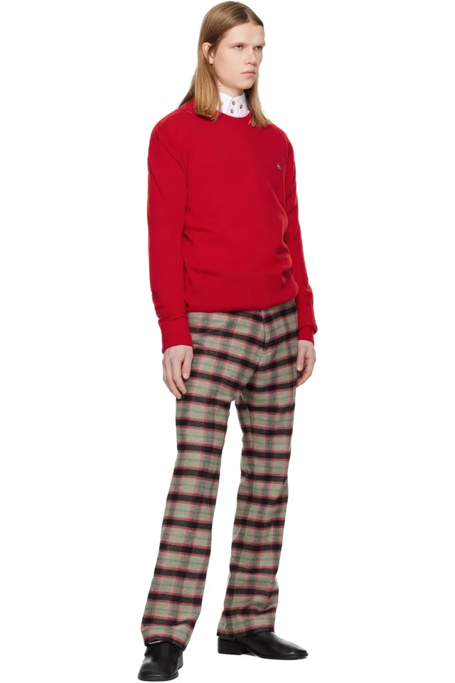 Vivienne Westwood Red Alex Round Neck Sweater, photo 4 of 4 from SSENSE