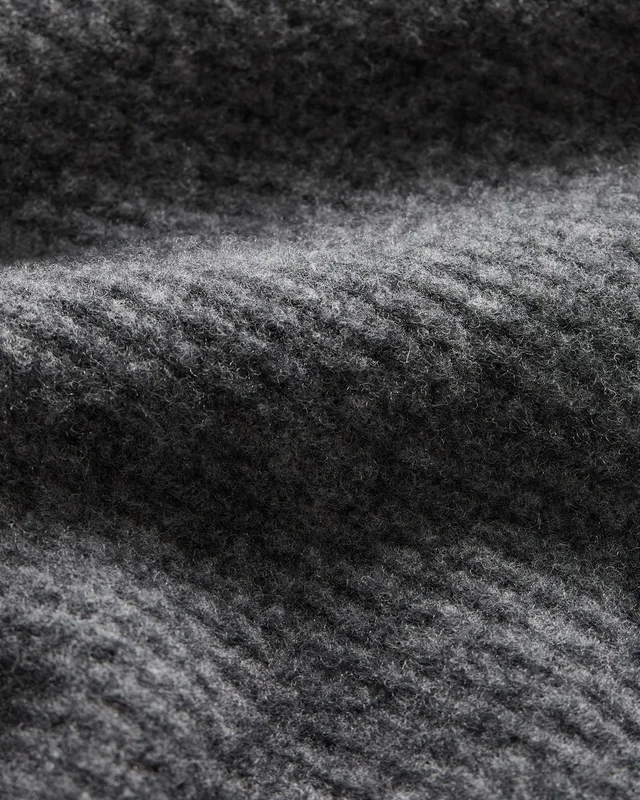Theory Relaxed Crewneck Sweater in Astor Wool in CHARCOAL, photo 14 of 14 from Theory