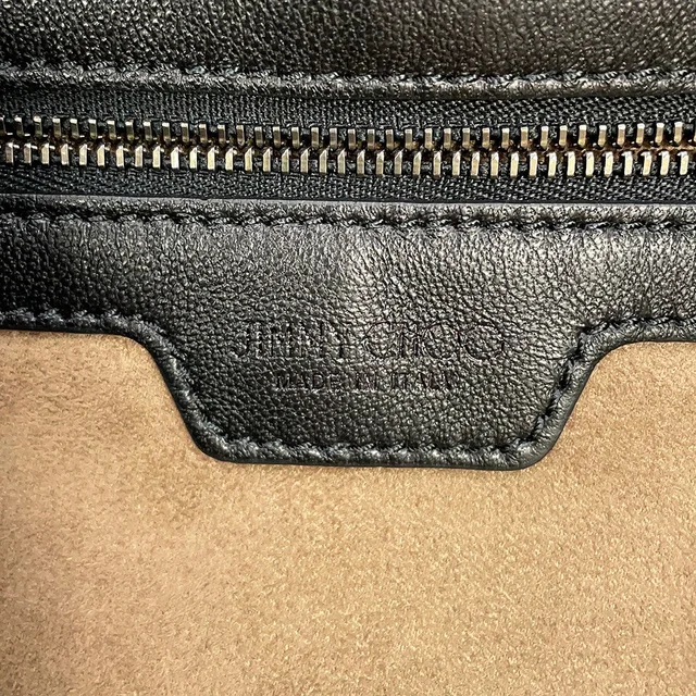 Jimmy Choo Star motif tote bag Navy/Black Canvas Leather in Black Canvas from GALLERY RARE, photo 14 of 15