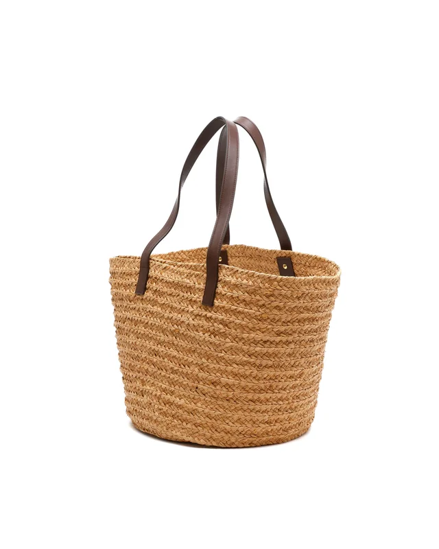 Saint Laurent Panier Raffia Tote Bag in Raffia from A Retro Tale, photo 3 of 8