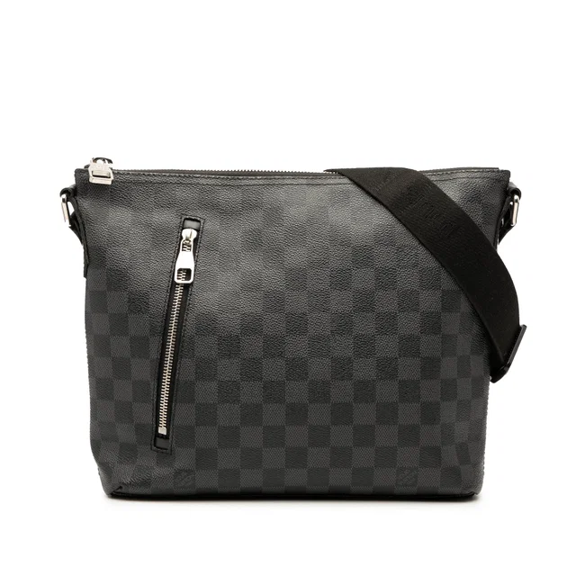Black Louis Vuitton Damier Graphite Mick PM Crossbody Bag in Black Canvas from Designer Revival