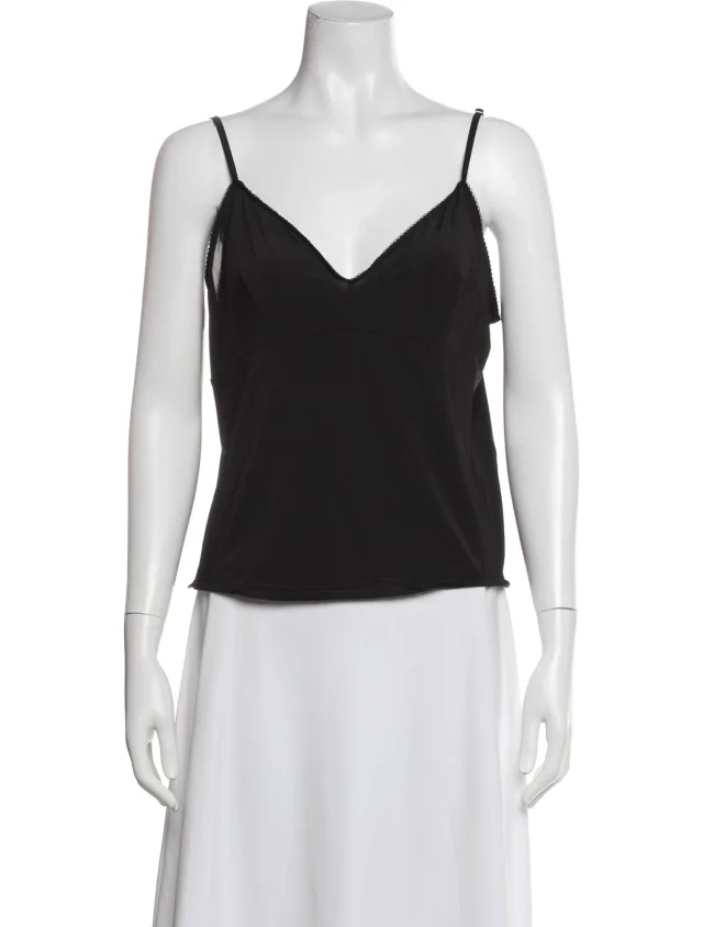 Zimmermann V-Neck Sleeveless Top in black from The RealReal