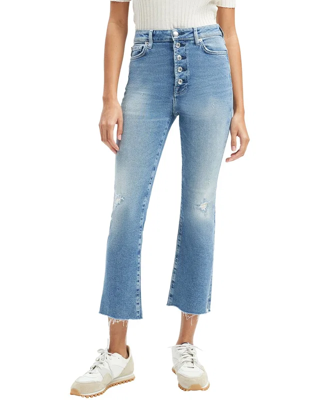 7 For All Mankind Ultra High-Rise Lev Agave Kick Flare Jean, image 1 of 1 from Gilt