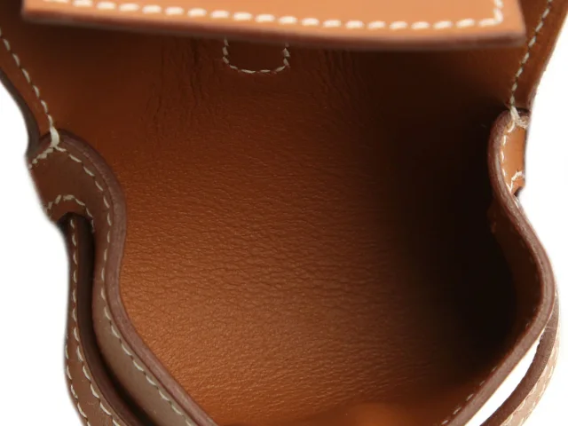 Hermès Gold Swift Kelly Festival Bag Charm in Gold Swift leather from Ann's Fabulous Finds, photo 5 of 6