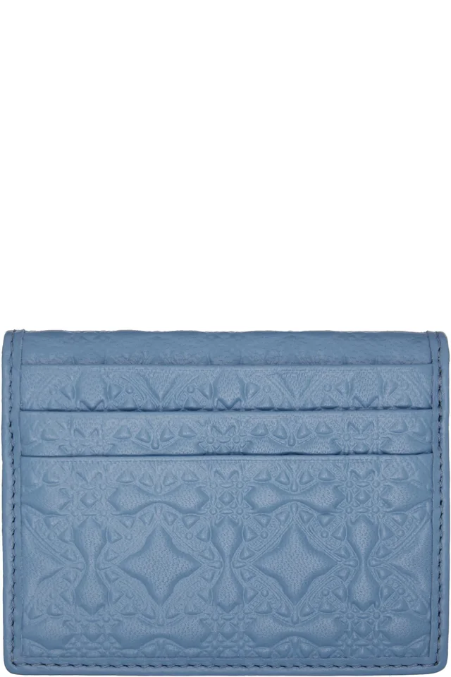 Vivienne Westwood Blue Bifold Man Card Holder, photo 2 of 3 from SSENSE