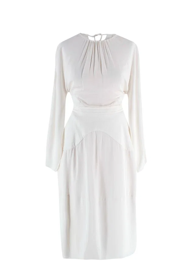 Stella McCartney White Wrap Dress in White from HEWI