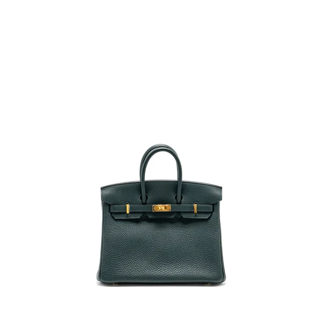 Hermès Birkin 25 Togo Vert Cypres GHW Stamp U in Green Togo leather from EMIER