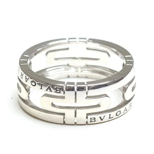 Bvlgari Parentesi Ring, 18kwg, Size 56 (Us 15), 750wg White Gold, Refinished in multicolor from Grailed