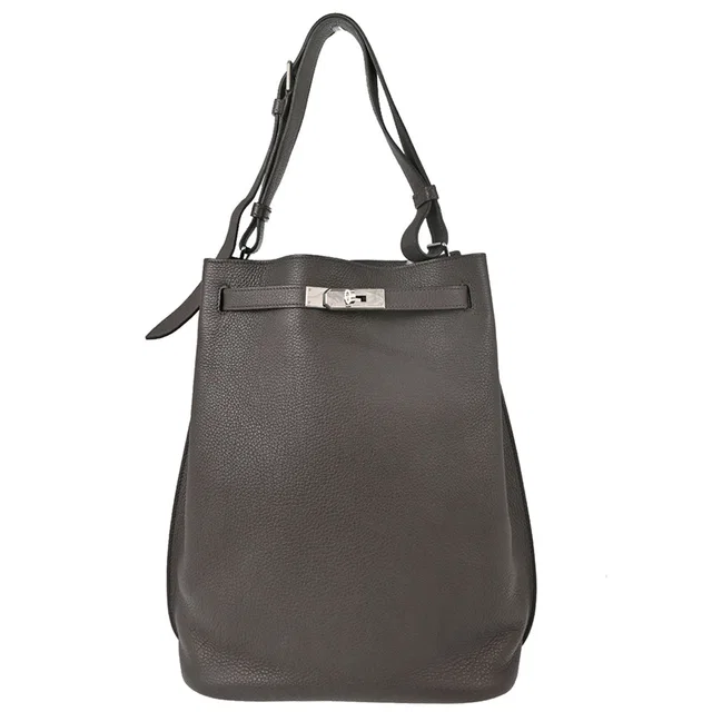 Hermès Etain Togo So Kelly 26 Shoulder Bag 40 in Taupe Togo leather from AMORE Vintage Tokyo