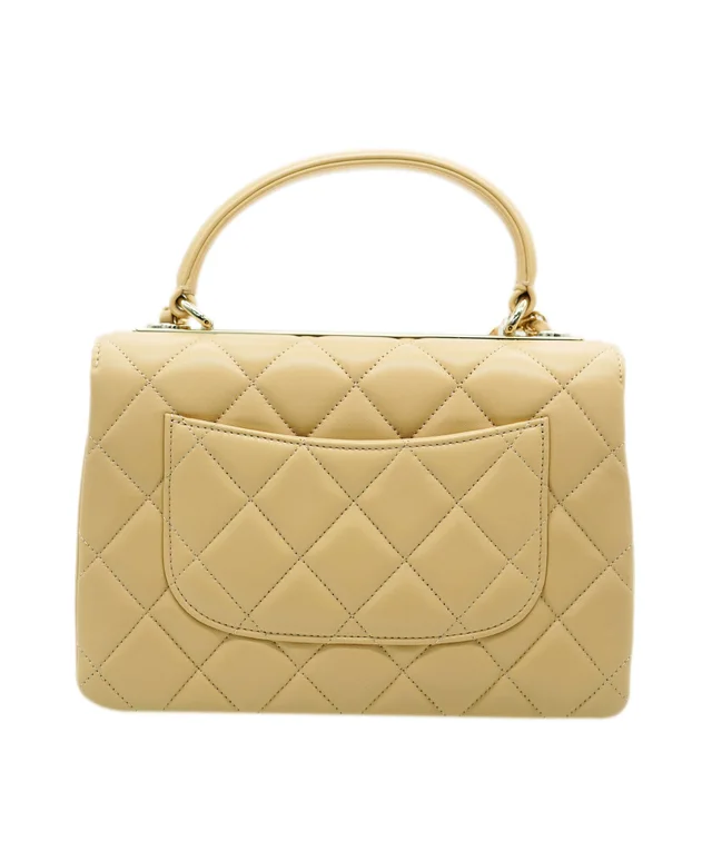 Chanel Beige Lambskin Matelasse Trendy in Beige Lambskin from Luxury Promise, photo 2 of 2