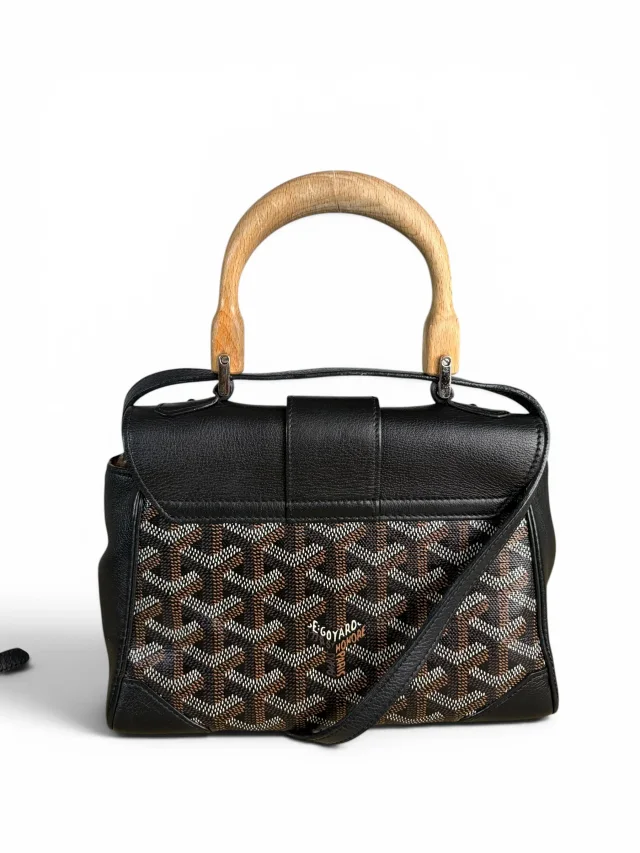 Goyard Black Saigon Souple Mini in Black Canvas from Season 2 Consign, photo 4 of 9