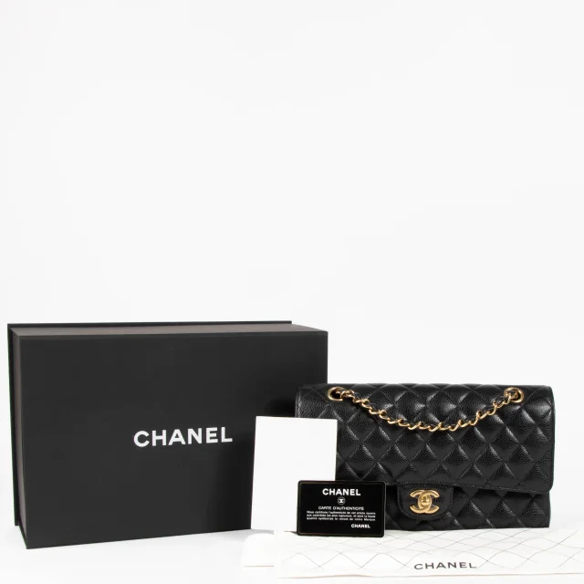 Chanel Caviar Medium Classic 11.12 Handbag in Black Caviar leather from Labellov, photo 2 of 4