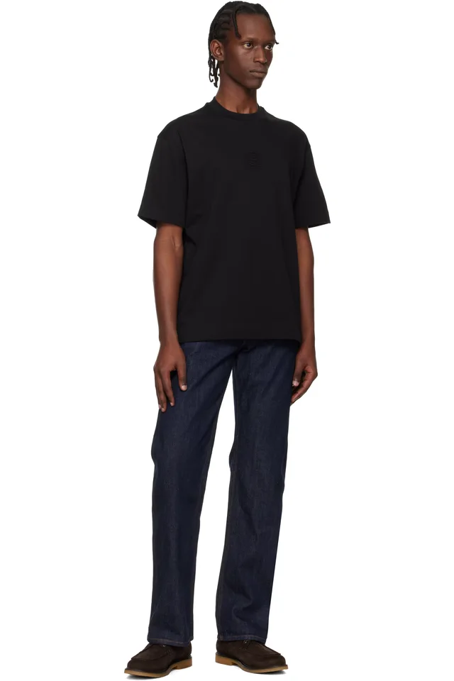 BOSS Black Embossed-Logo T-shirt, photo 4 of 4 from SSENSE