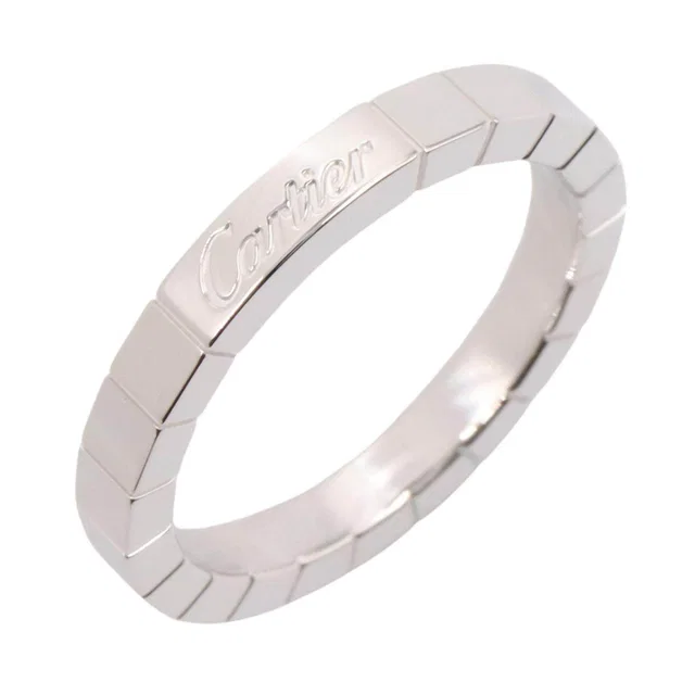 Cartier Lanieres Au750 White Gold Ring Size 17 in White from LuxUness