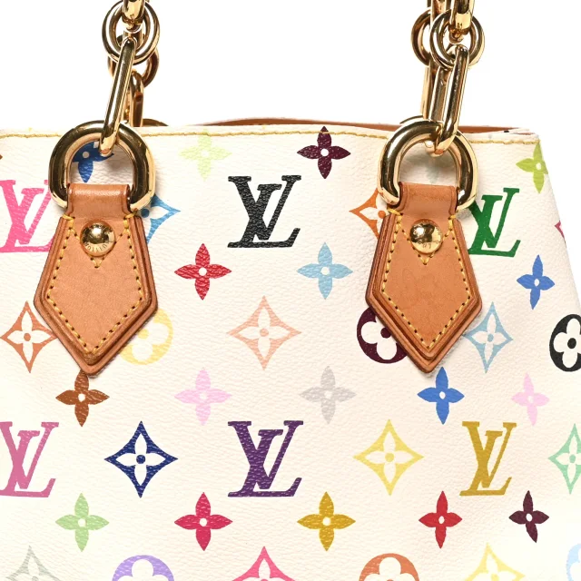 Louis Vuitton Monogram Multicolor Audra White in White Coated canvas from FASHIONPHILE, photo 7 of 9