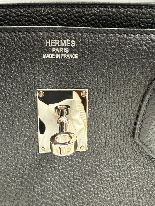LONDON LOCATED* PRELOVED HERMÈS JPG SHOULDER BIRKIN BLACK Togo Leather in Black Togo leather from Luxury Promise, photo 24 of 31