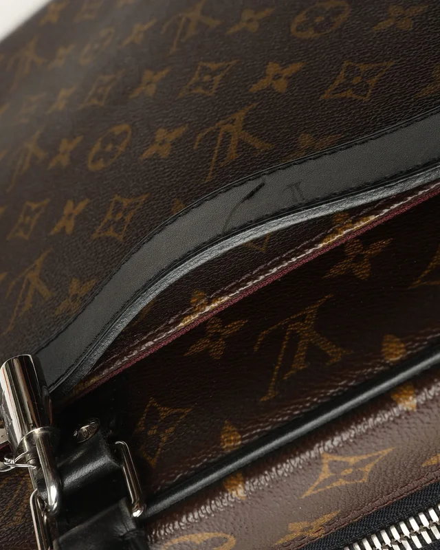 Louis Vuitton Monogram Macassar Porte Documents Voyage GM Business Bag from A Retro Tale, photo 9 of 11