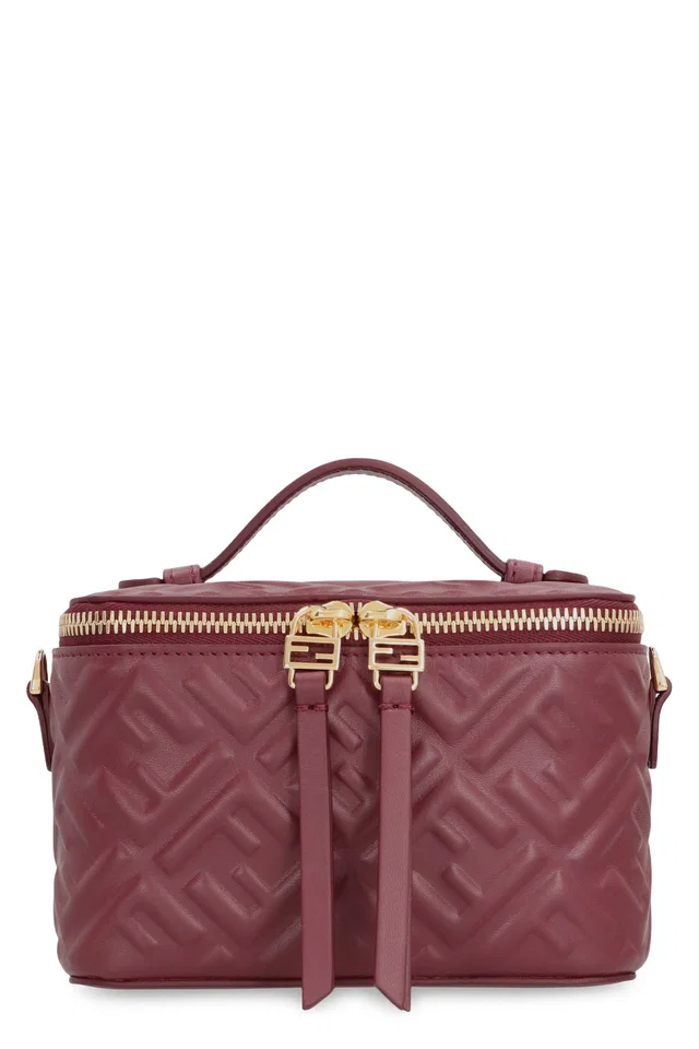 Fendi Quilted Lamb Leather Mini Bag — Burgundy General in Burgundy Lambskin from HEWI