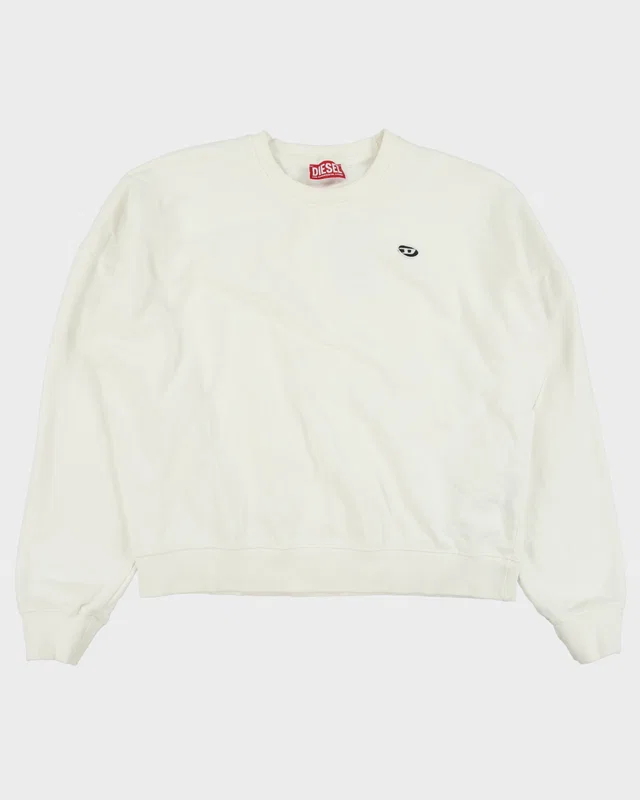 Diesel Rob-Doval-PJ Heavyweight Boxy Crewneck Sweatshirt - L from Rokit Vintage