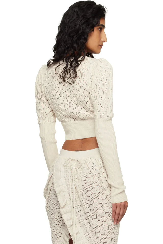 Vivienne Westwood Off-White Ella Cardigan, photo 3 of 4 from SSENSE
