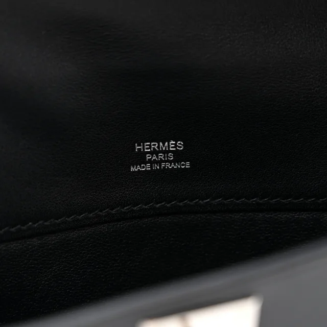 Hermès Swift Kelly Cut Clutch Pochette Black in Black Swift leather from FASHIONPHILE, photo 6 of 9