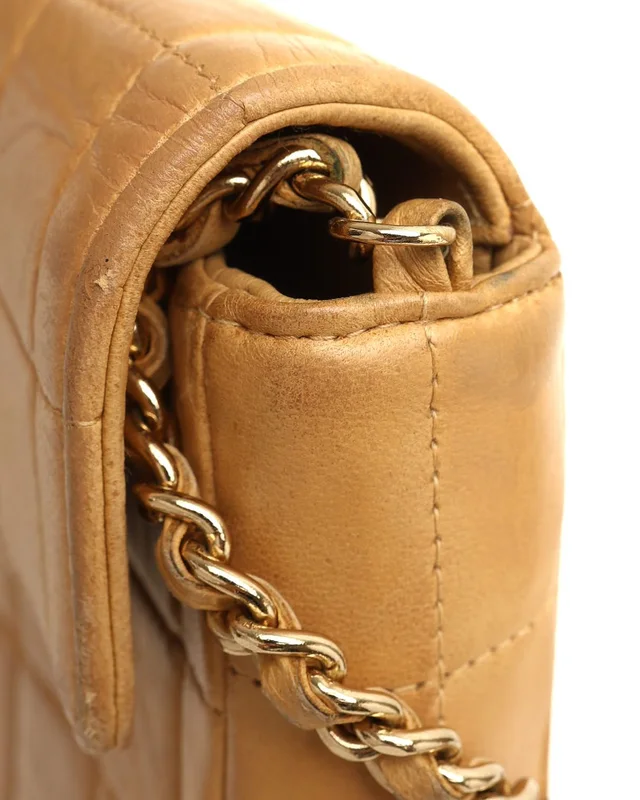 Chanel East West Chocolate Bar Flap Bag in Brown Leather from A Retro Tale, photo 6 of 11
