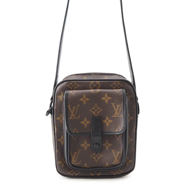 Louis Vuitton Christopher wearable wallet NoirM69404 Monogram Macassar Canvas in Canvas from GALLERY RARE