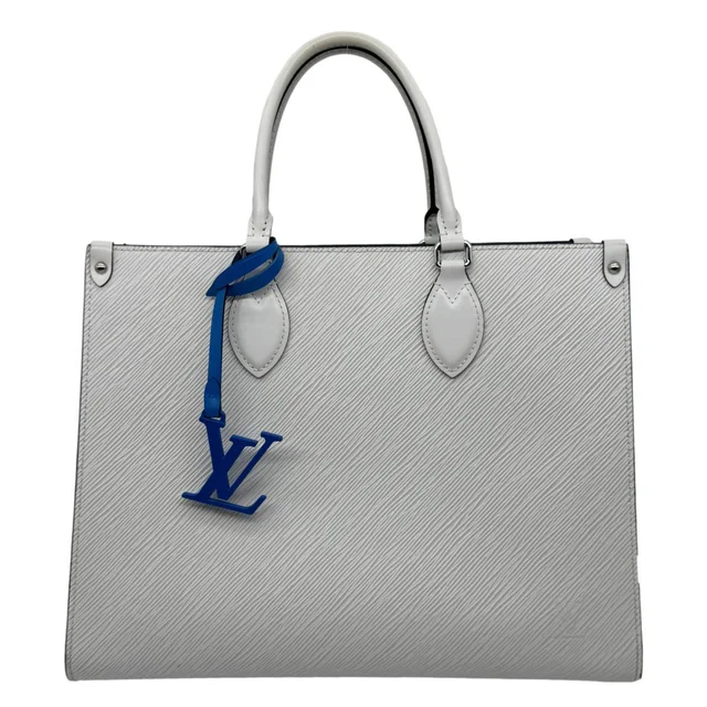 Louis Vuitton Onthego MM Epi Leather Tote Shoulder Bag Off White in White Leather from Dallas Designer Handbags
