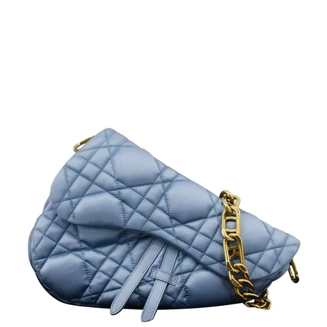 Dior x ERL Micro Venice Saddle Nylon Crossbody Bag Light Blue in Blue Nylon from Dallas Designer Handbags