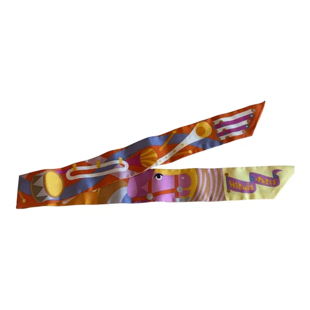 17. Hermes Silk Twilly in Silk from Luxury Promise