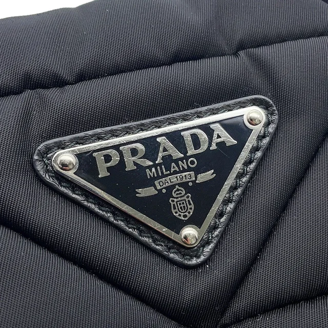 Prada Tessuto Padded 2-Way Tote Bag Black1BG373 Nylon Size Small in Nylon from GALLERY RARE, photo 10 of 18