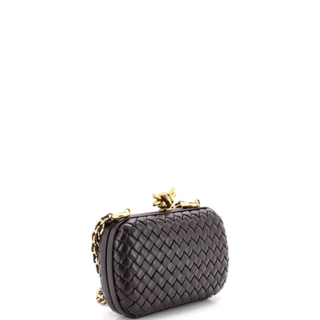 Bottega Veneta Box Knot Clutch NM Intrecciato Nappa Small in brown|red Nappa leather from Rebag, photo 2 of 7