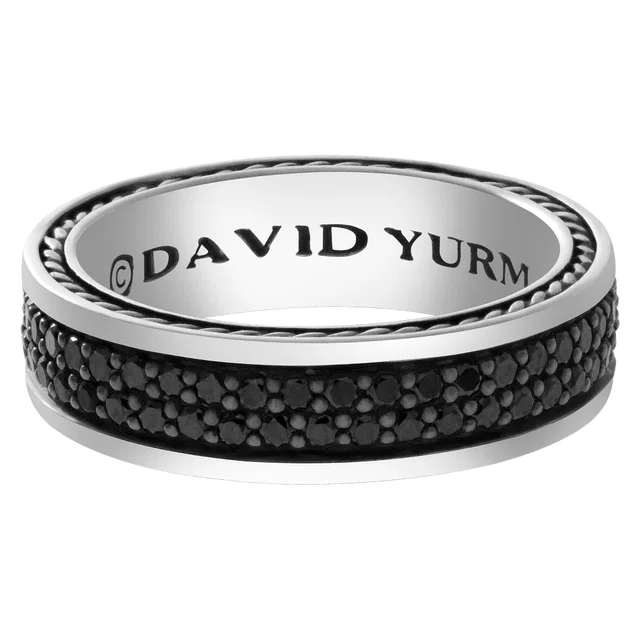 David Yurman black diamond ring in Black Sterling Silver from Gray And Sons