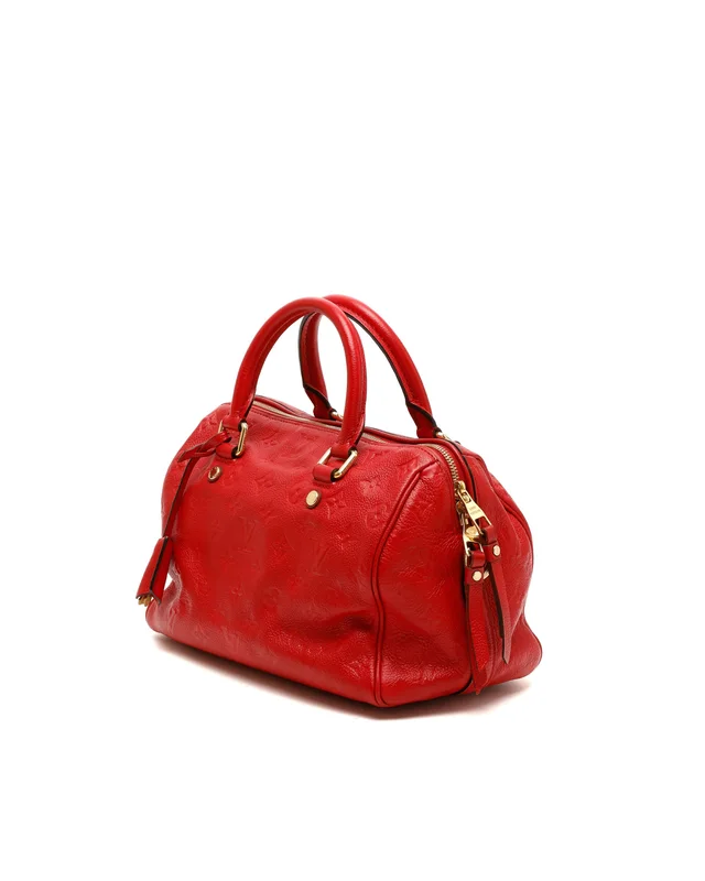 Louis Vuitton Monogram Empreinte Speedy Bandoulière 25 Bag in Leather from A Retro Tale, photo 2 of 9
