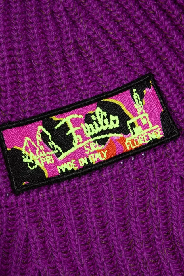 Pucci Ribbed Wool-Blend Beanie with Appliquéd Logo, photo 6 of 6 from THE OUTNET