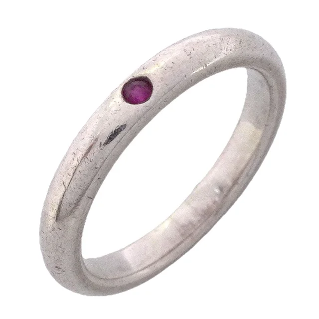 Tiffany & Co. Ring Stacking Band 925 Sterling Silver Ruby in Silver from The Reluxe