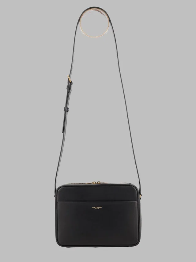 Saint Laurent Calfskin Camera Bag — Black Calf Skin in Black Calfskin from HEWI