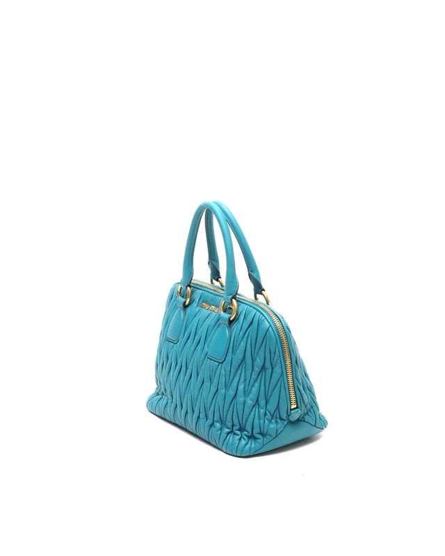 Miu Miu Matelassé Top Handle Bag in Satin from A Retro Tale, photo 2 of 8