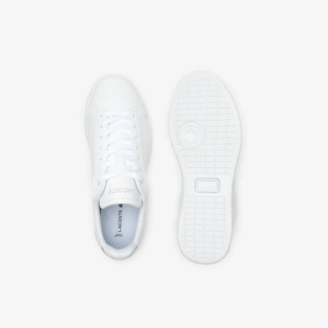 Lacoste Women's Carnaby Pro Leather Sneakers in WHITE/WHITE, photo 4 of 4 from Lacoste
