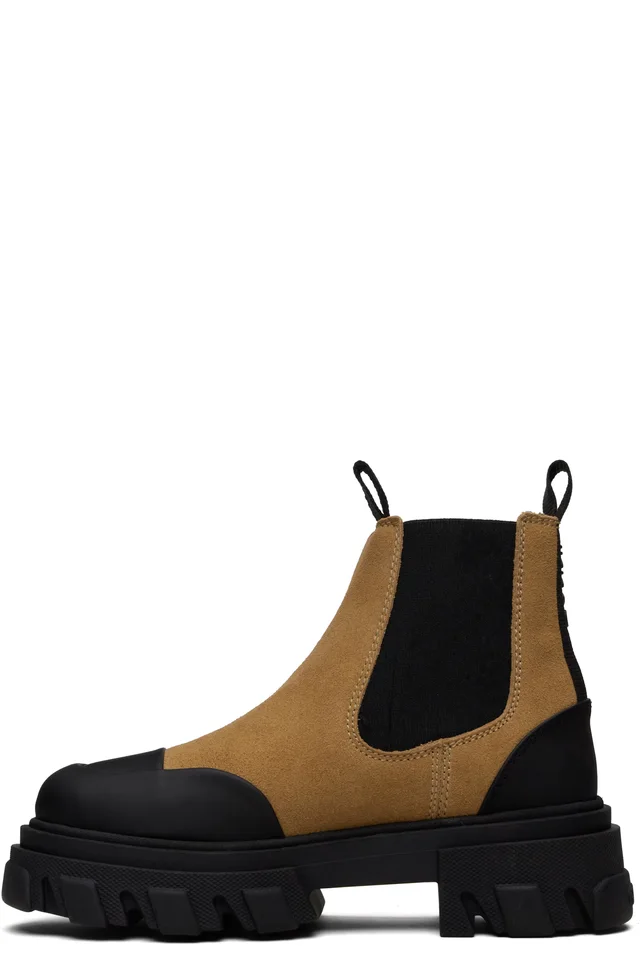 GANNI Brown Low Chelsea Boots, photo 3 of 5 from SSENSE