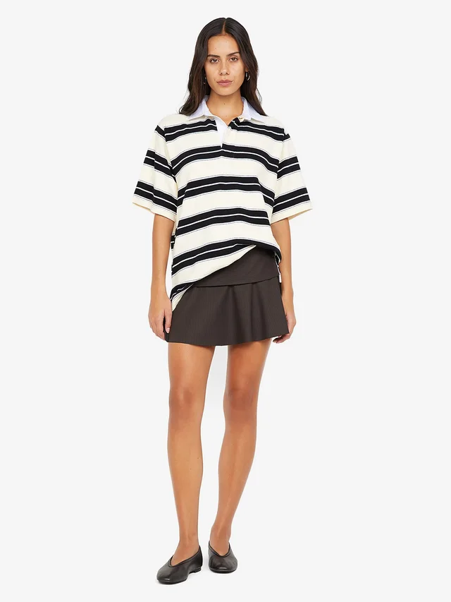 Bec&Bridge INGRID MINI SKIRT - CHOC PINSTRIPE from BEC + BRIDGE, photo 1 of 1