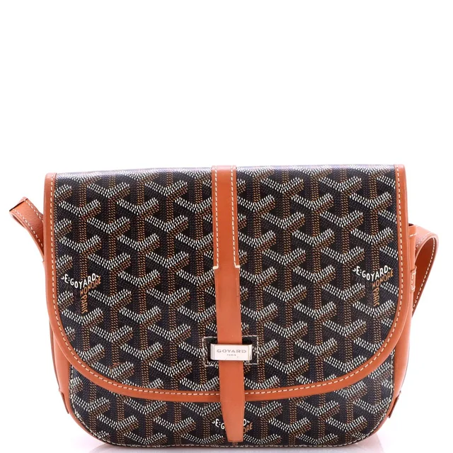 Goyard Belvedere II Messenger Bag Coated Canvas PM in brown|red Coated canvas from Rebag