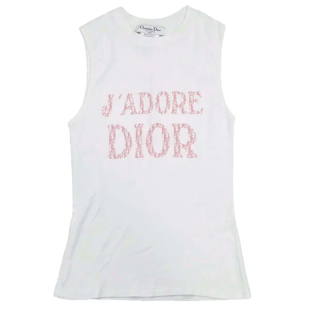 Dior 2004 Tank Top Trotter White #38 in White from AMORE Vintage Tokyo