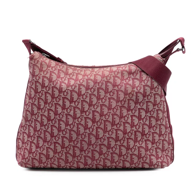 Red Dior Diorissimo Trotter Canvas Crossbody in Red Canvas from Designer Revival