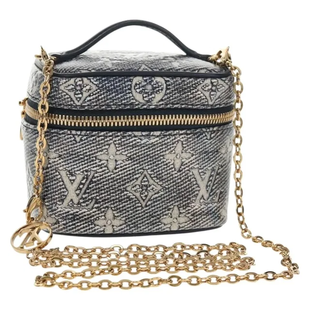Louis Vuitton Vanity Case Monoglam Jacquard Canvas Navy Bag in Navy Canvas from HEWI