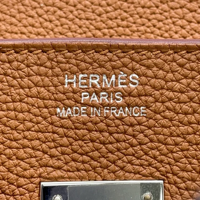Hermès Birkin Officer Gold/Jaune Ambre Togo Leather Swift Leather Size 35 in Yellow Togo leather from GALLERY RARE, photo 15 of 16