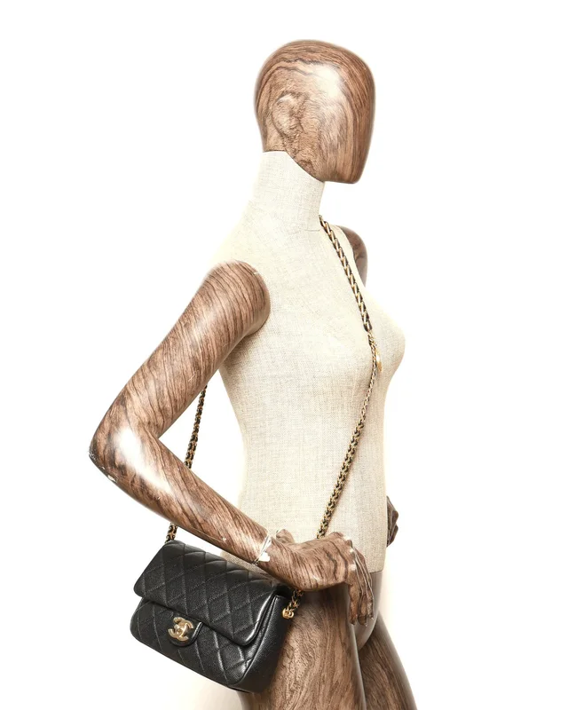 Chanel Mini Chain Soul Flap Bag in Caviar leather from A Retro Tale, photo 10 of 10