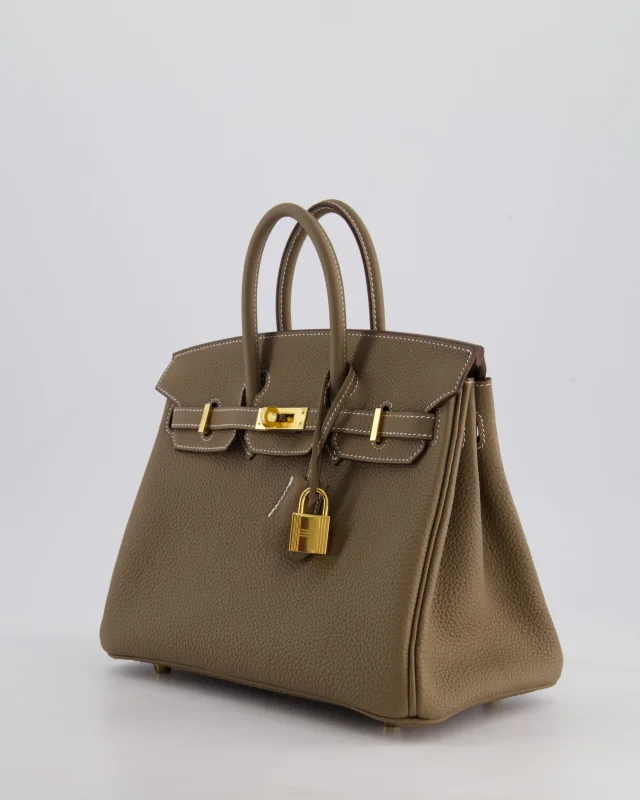 Hermès Birkin 25 Retourne Bag in Taupe Togo leather from Sellier, photo 10 of 21