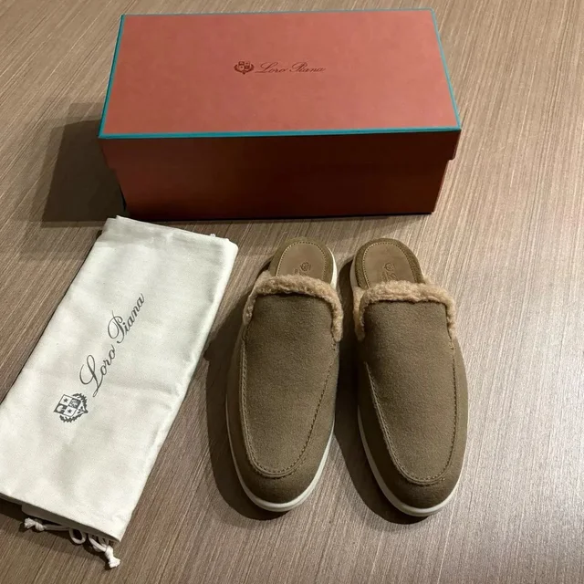 Loro Piana Babouche Charms Walk Mules Cashmere 40/41 Sm, Men's (Size 7) in multicolor Cashmere from Grailed
