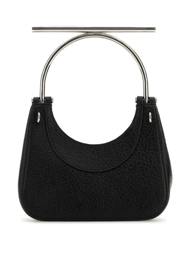 Alexander McQueen T-Bar Mini Shoulder Bag — Black Lambskin in Black Lambskin from HEWI